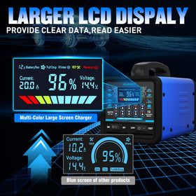 yourheey color display in snowy garage showing winter mode reliable cold charging