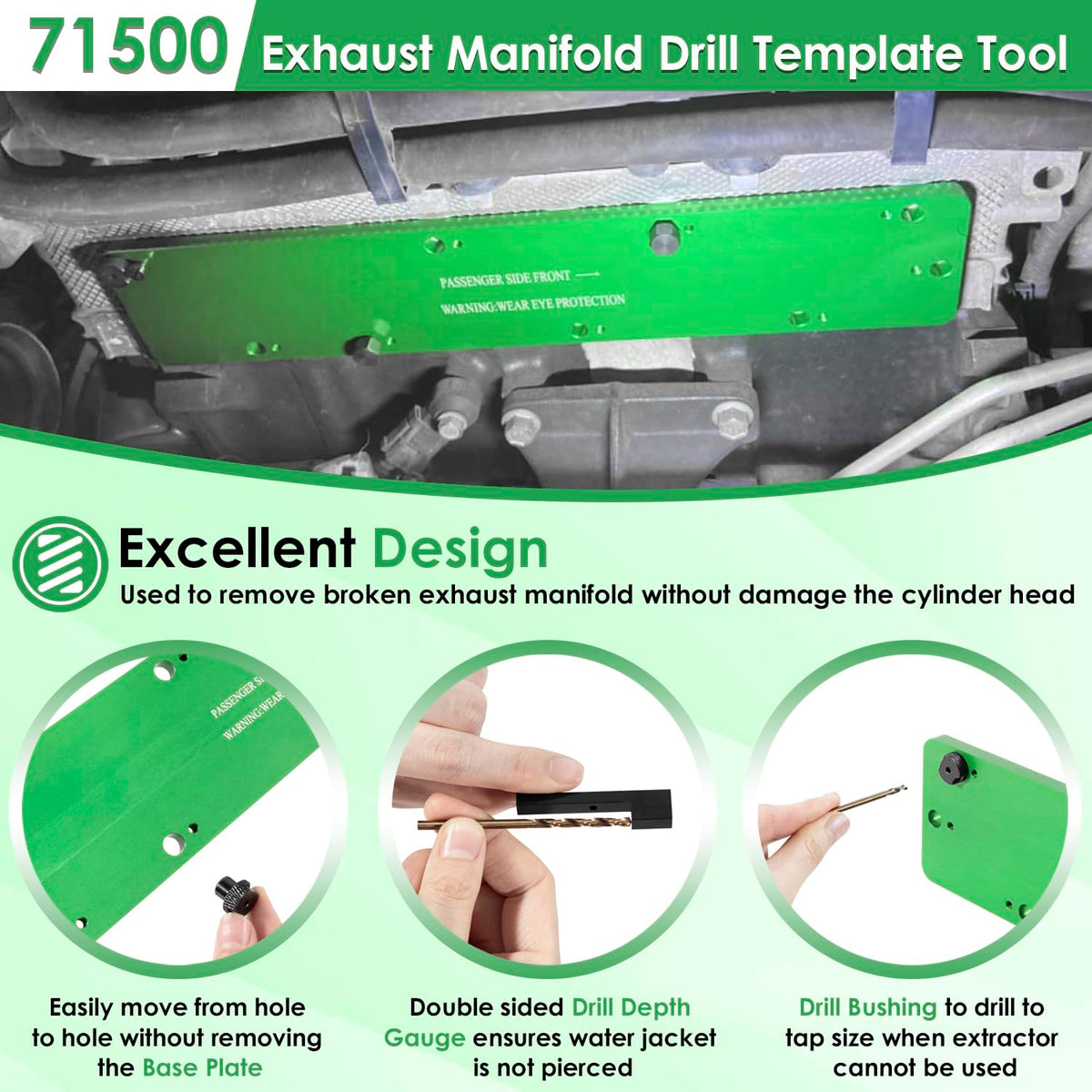 Yoursme double-sided depth gauge detail preventing overdrill and protecting cooling jacket