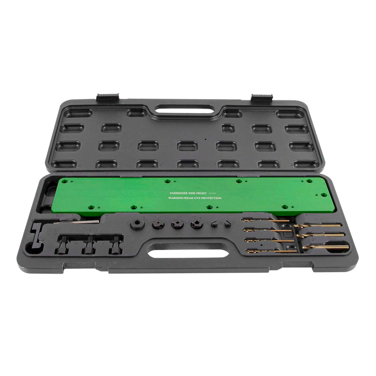 Yoursme tool set next to ruler for scale showing compact size and workshop convenience