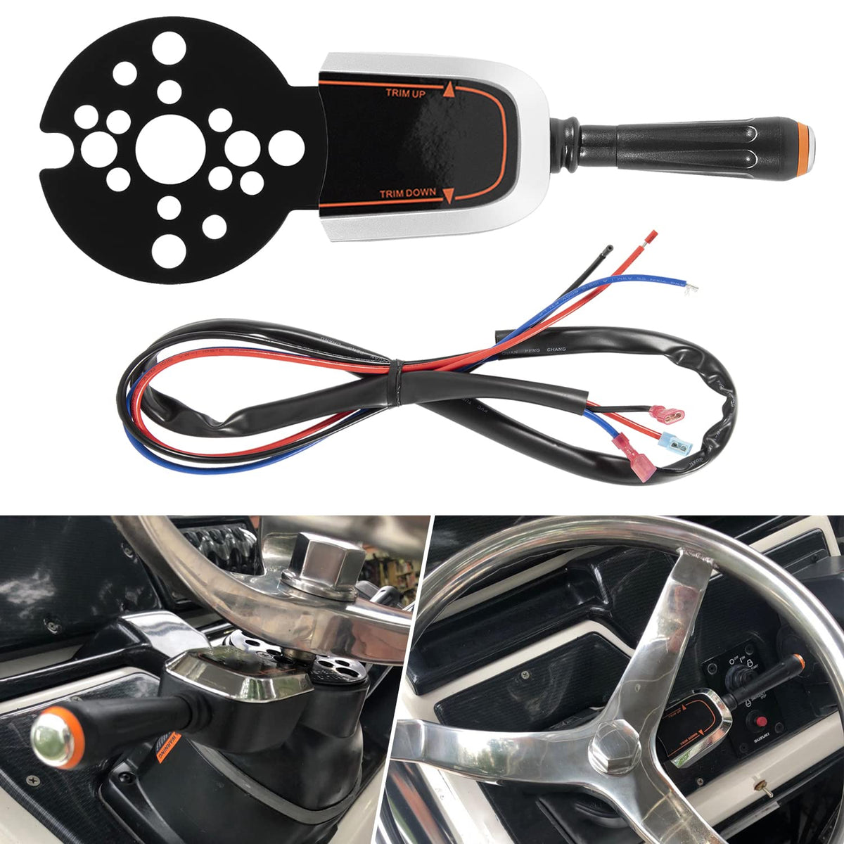 Yoursme bezel control front view showing compact bezel and single switch for easy at-wheel trimming
