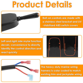 Yoursme heavy-duty color-coded wiring harness ready for trim and jack plate connections