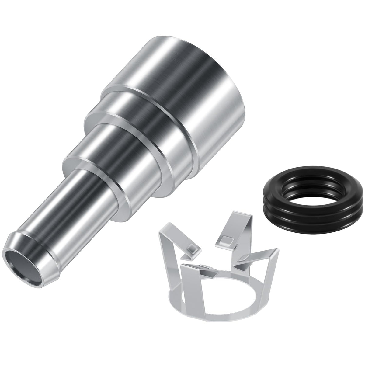 Yoursme connector close-up showing seal groove and precision fit for leak prevention