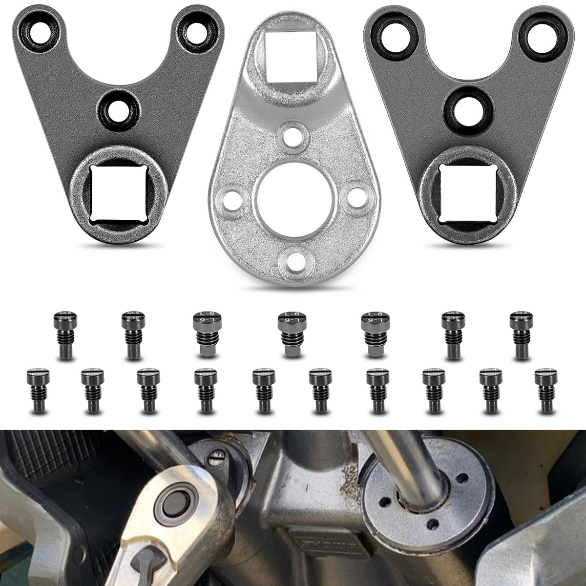 Yoursme front package showing three pin wrenches and benefits