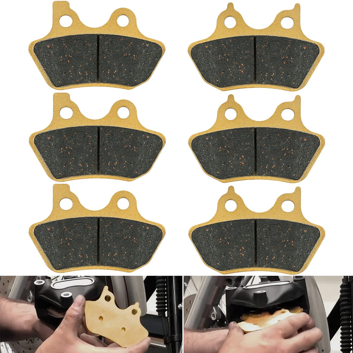 Yoursme front packaging showing brake pads and compatibility benefits