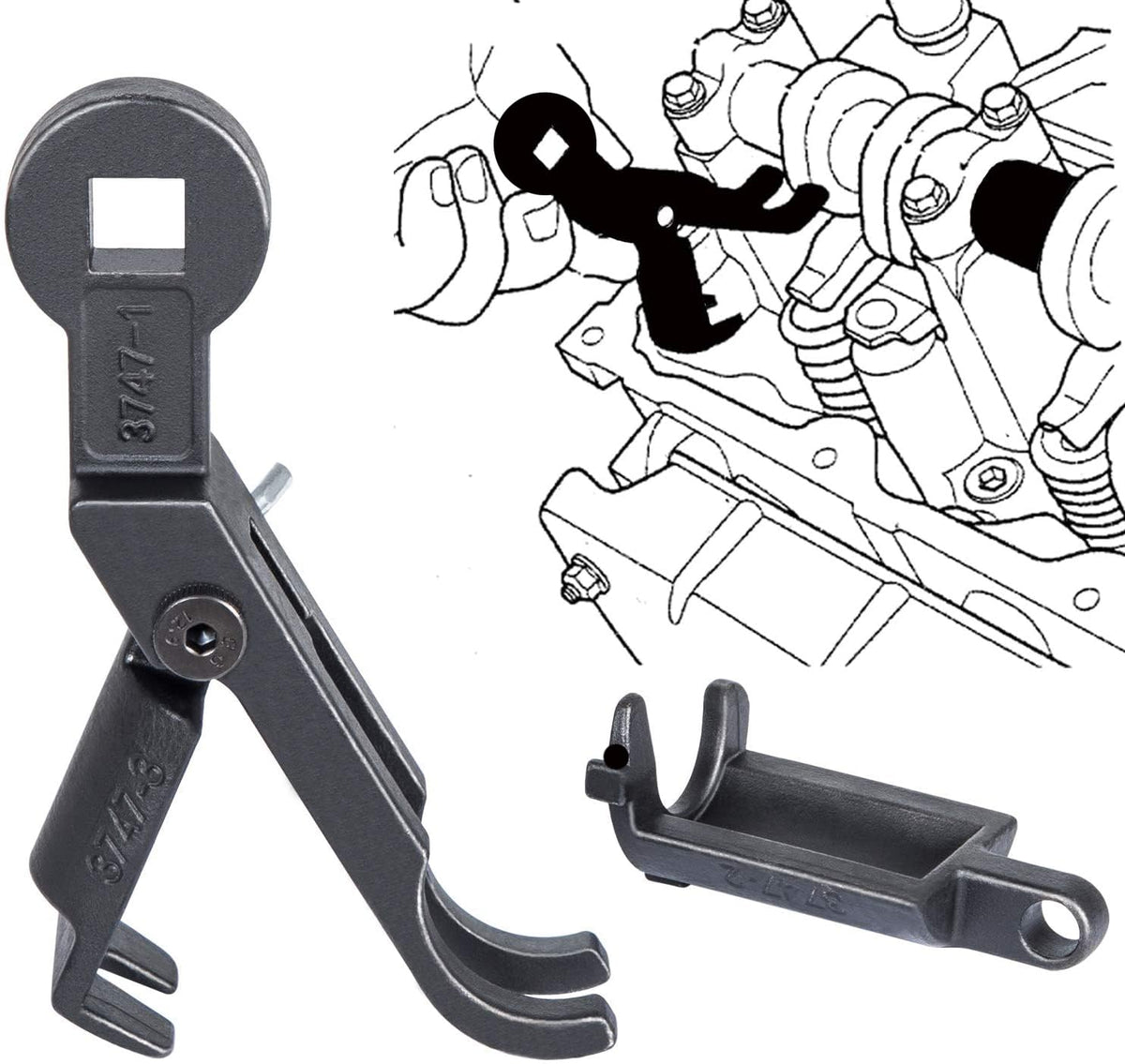 Yoursme front packaging showing complete rocker arm remover and compressor set, durable choice