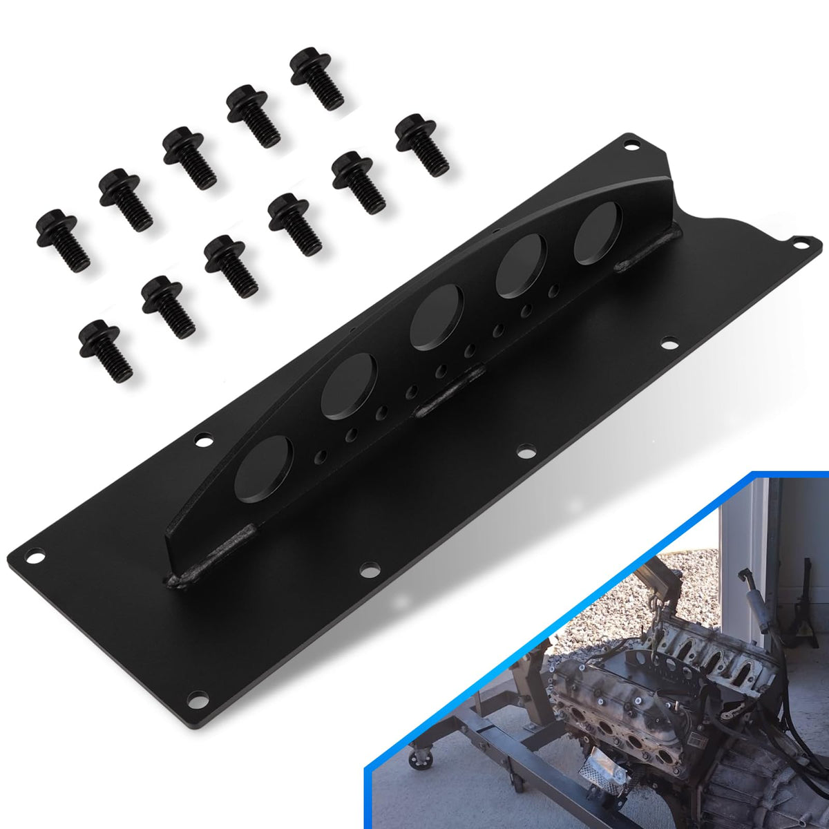 Yoursme front view of LS lift plate showing fit and attachment points for easier lifts