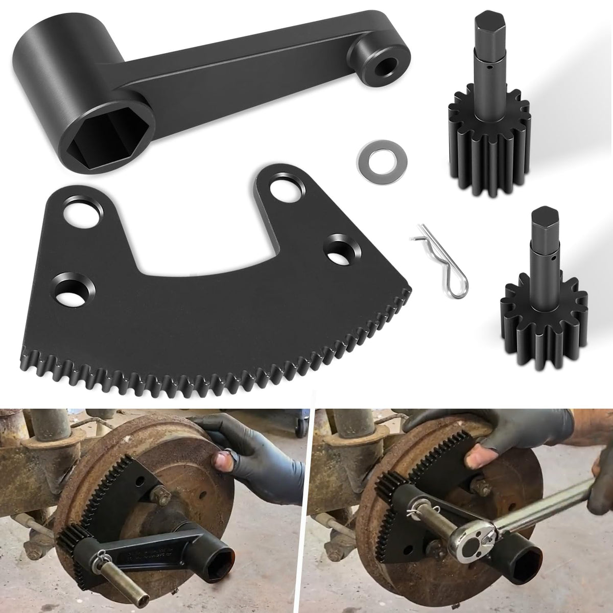 Yoursme front view showing torque multiplier and bolt-on plate for secure fitting