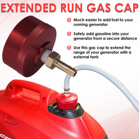 Yoursme gas cap with brass hose fitting detail enables safe, distant refueling