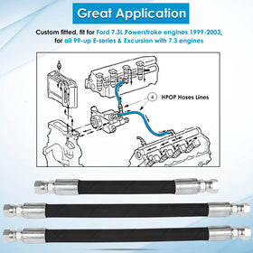 Yoursme close-up of HPOP hose fittings emphasizing corrosion-resistant forged steel for durability