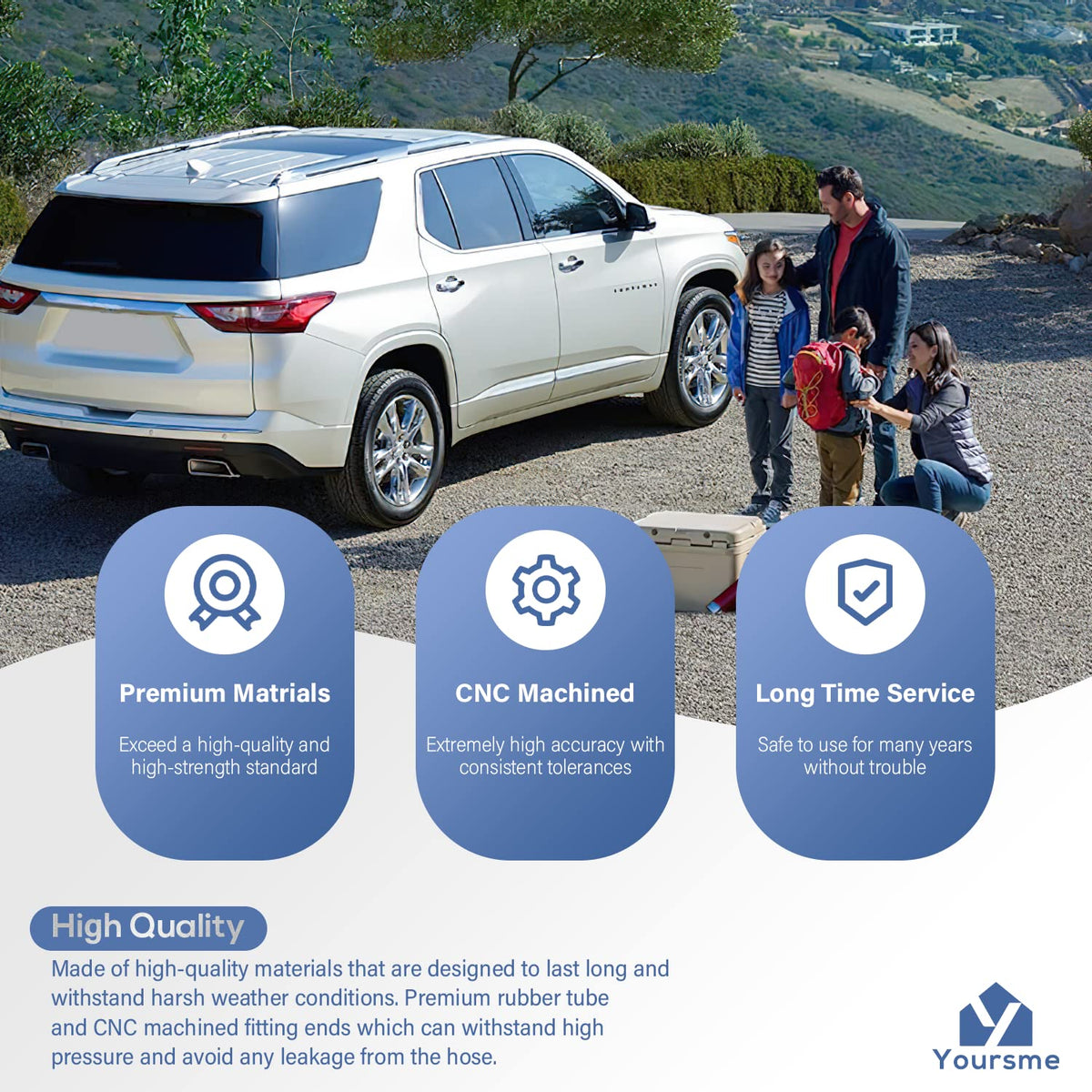 Yoursme installed in engine bay demonstrating OEM-fit replacement