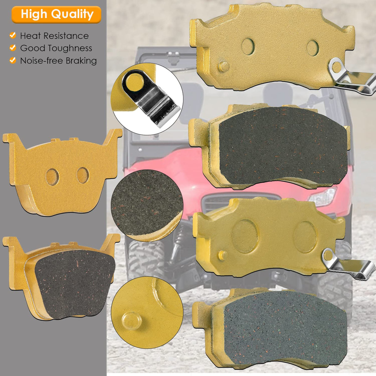 Yoursme pad on rear caliper illustrating compatibility and consistent stopping performance
