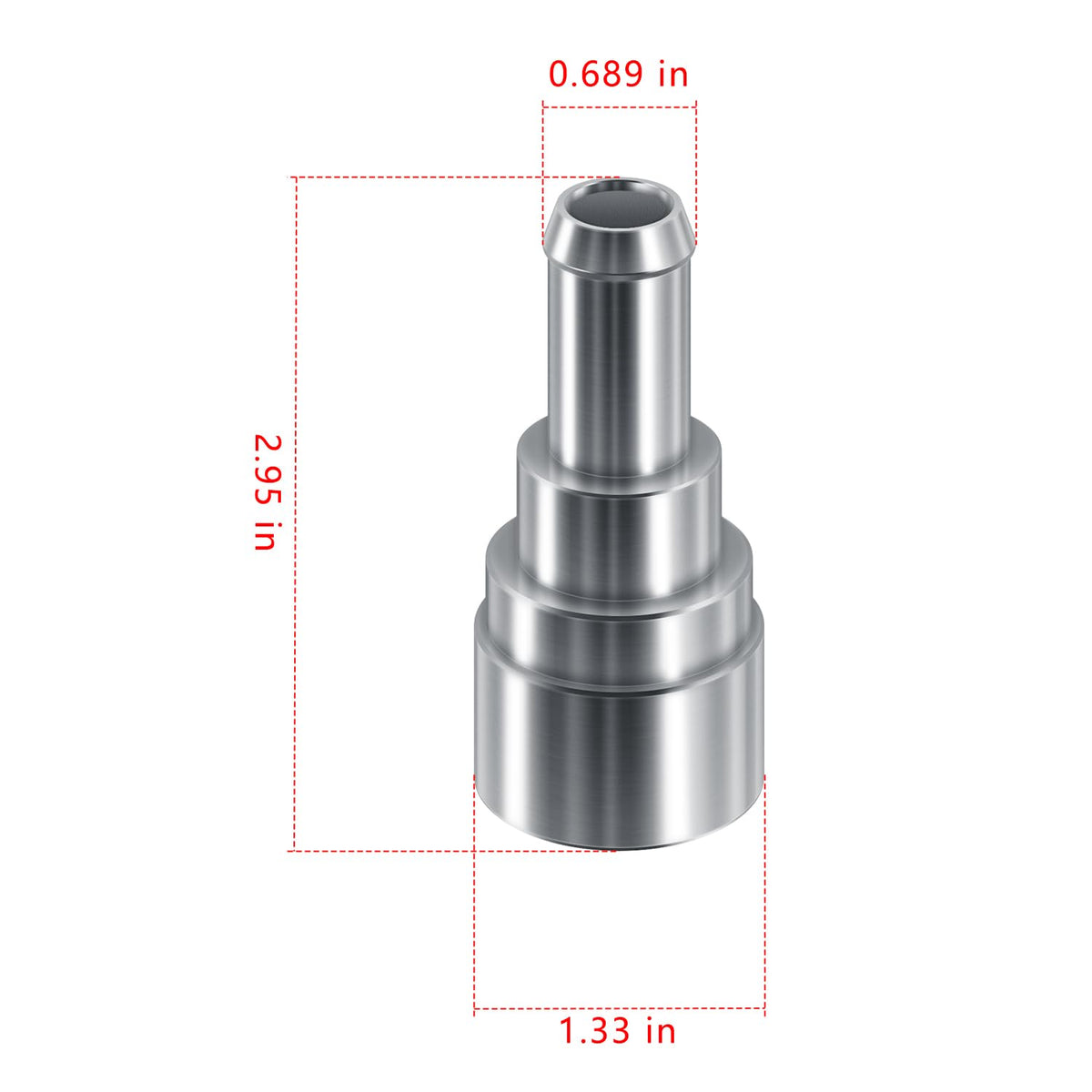 Yoursme connector installed on heater hose demonstrating reliable coolant connection
