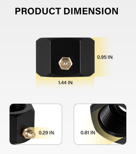 Yoursme grease nut beside coin showing compact size for easy handling