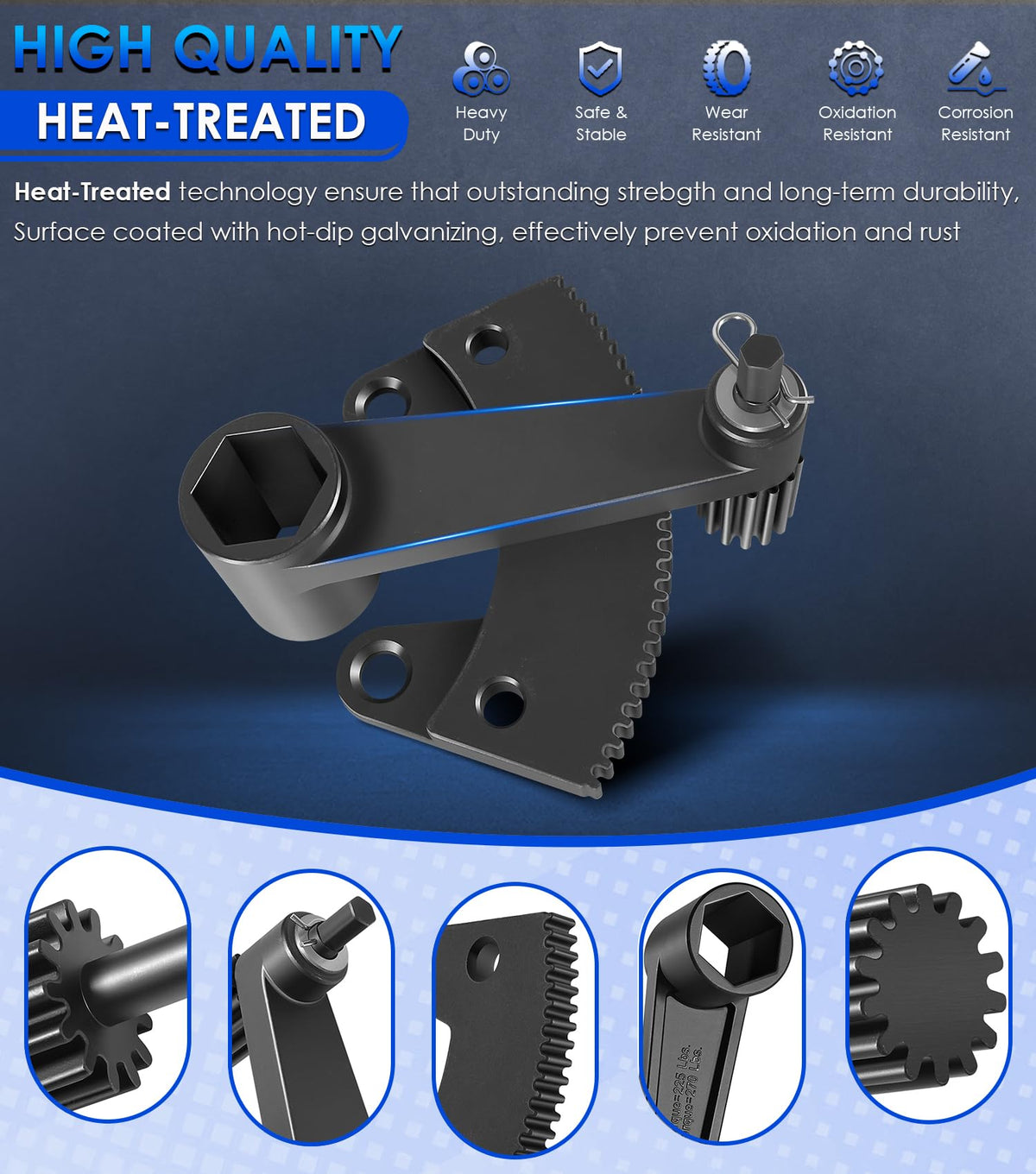 Yoursme tool next to a ratchet showing scale and easy ratchet compatibility
