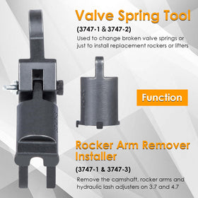 Yoursme tools installed on engine during service for safe rocker and valve work