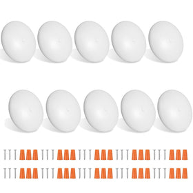 Youtime front view of ten dome lights showing compact pack and benefit of easy replacement