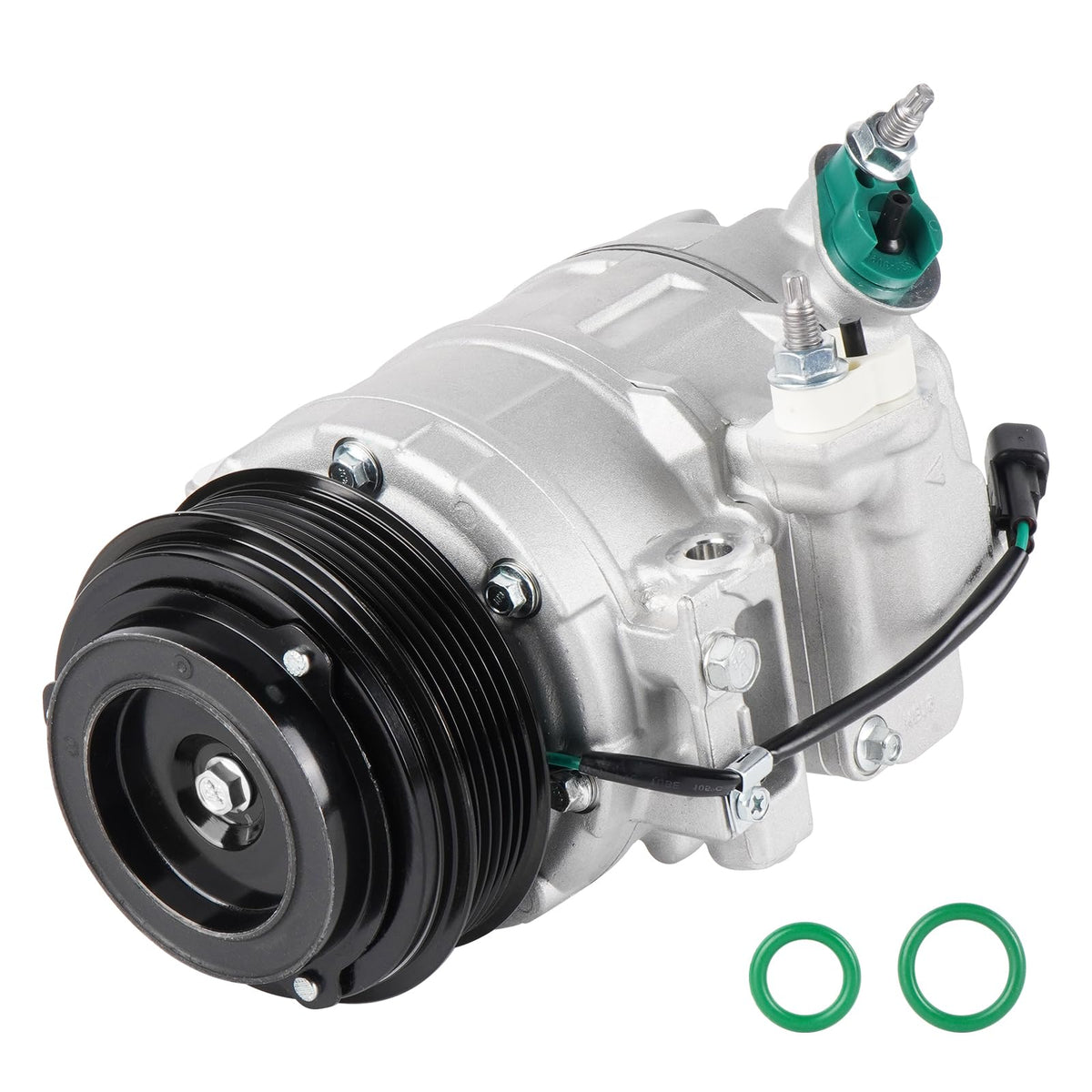 Youxmoto AC compressor front angle showing full assembly and reliable fit