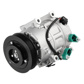 Youxmoto front view compressor assembly showing mounting and clutch for easy replacement
