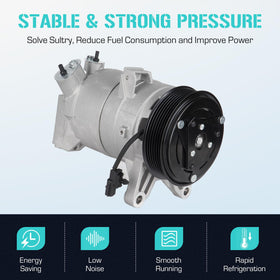 Youxmoto compressor oil fill port showing prefilled PAG100 convenience