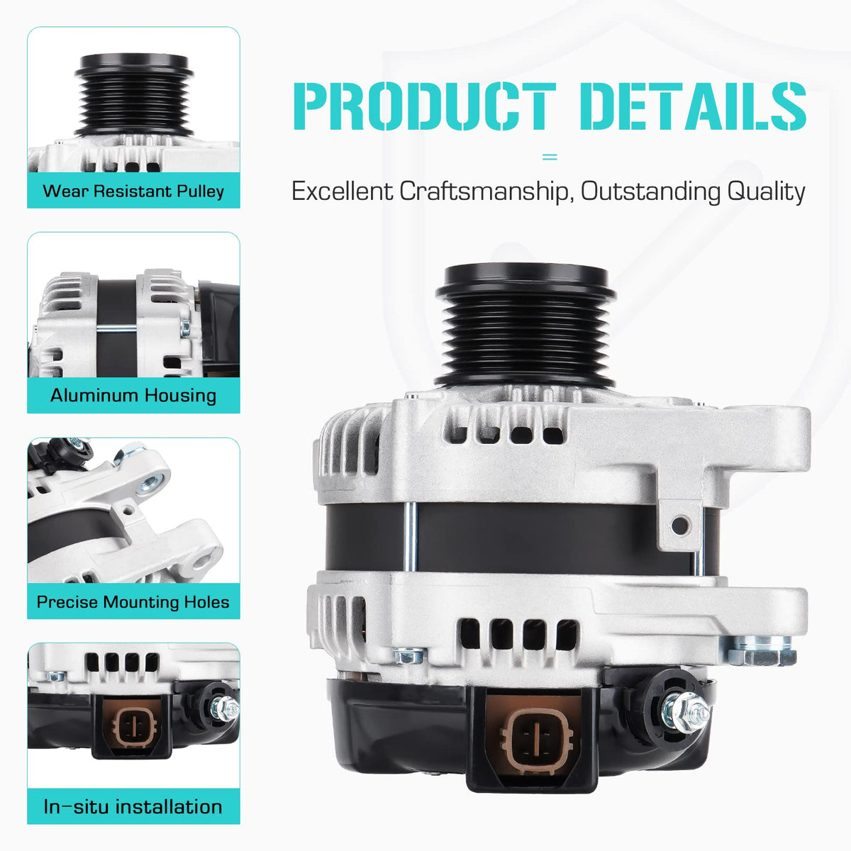 Youxmoto alternator copper coil close-up highlighting thick windings for stable power
