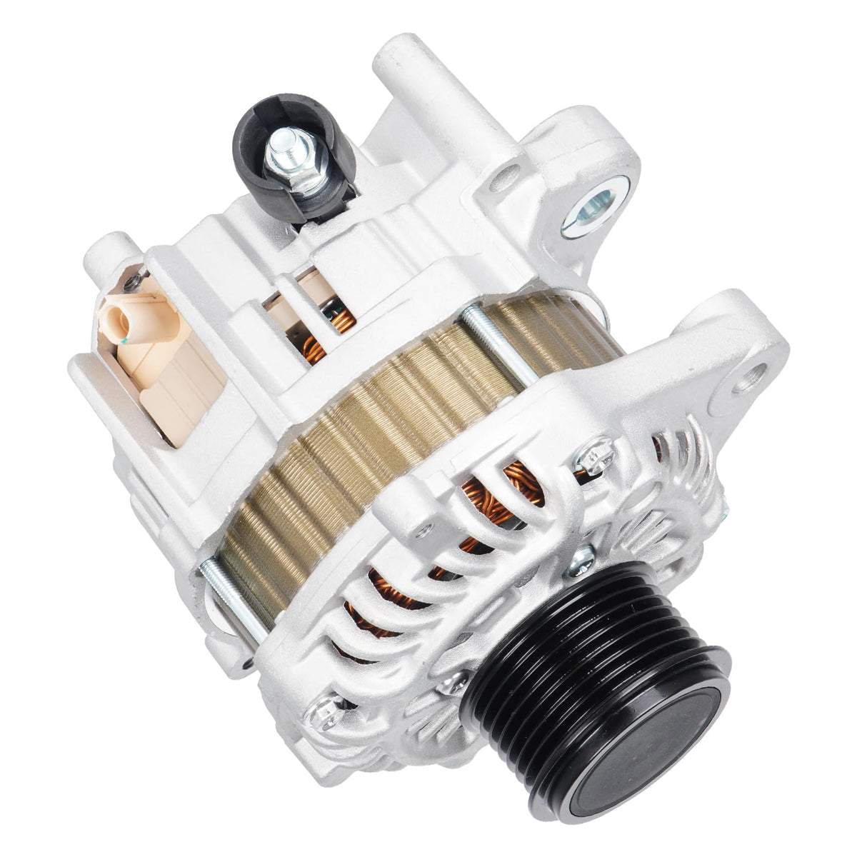 Youxmoto alternator front view showing mounting points for easy direct fit