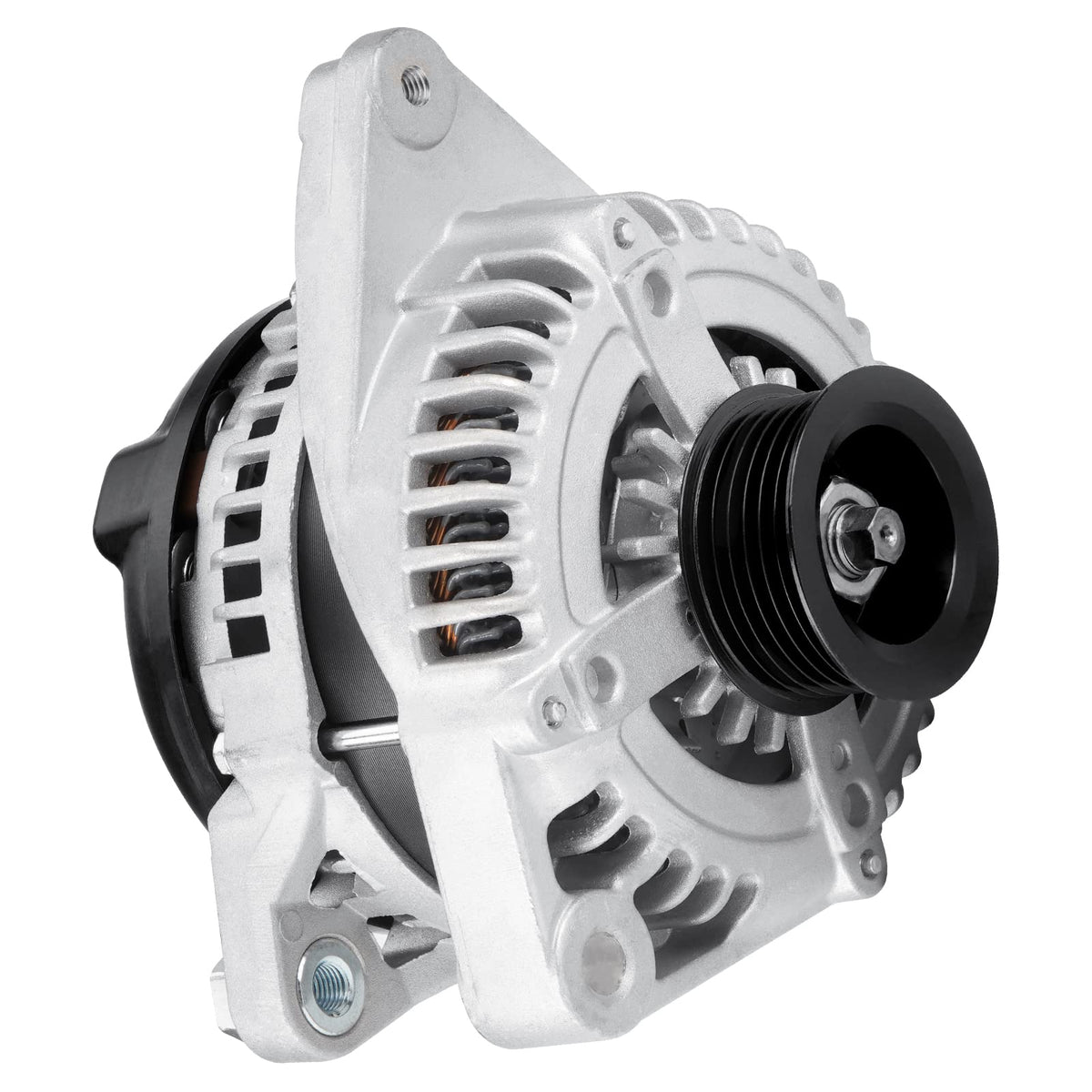 Youxmoto alternator front view showing mounting points and solid fitment benefit