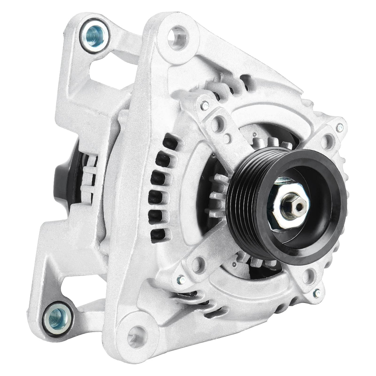 Youxmoto alternator front view showing mounting points and durable housing for easy replacement