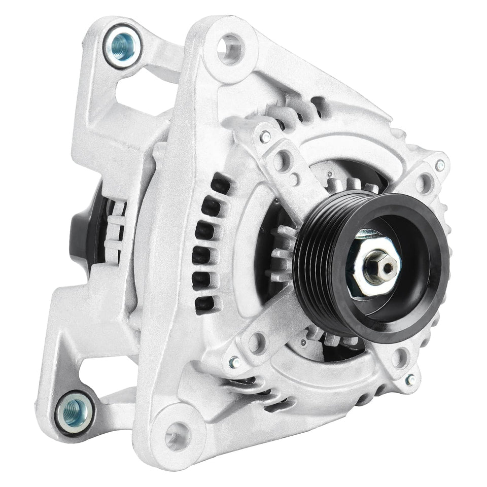 Youxmoto alternator front view showing mounting points and durable housing for easy replacement