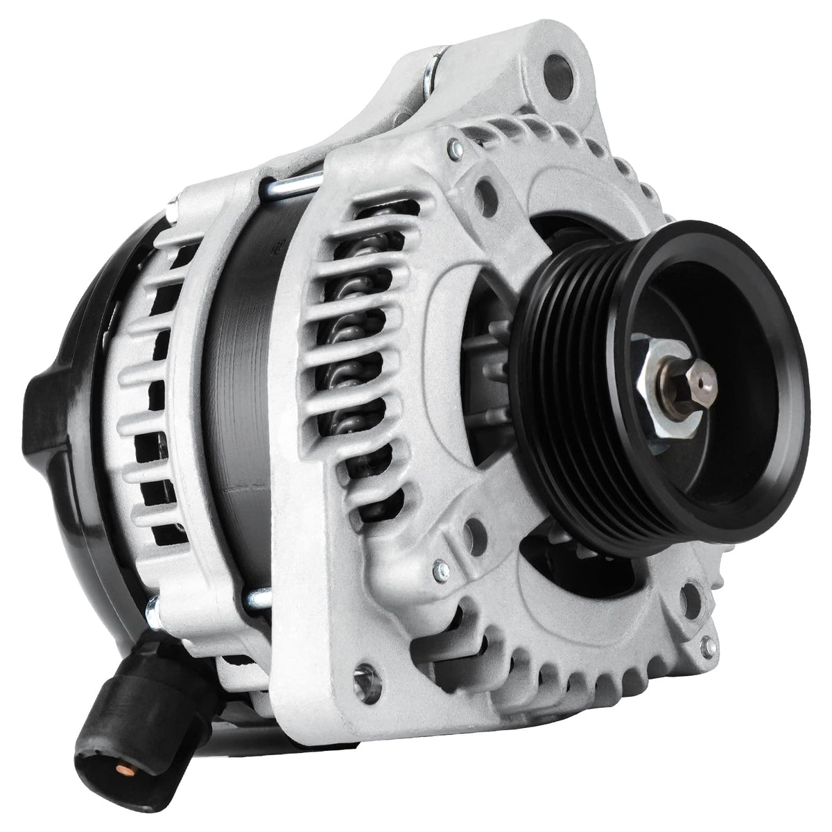 Youxmoto alternator front view showing mounting points and benefits of direct-fit replacement