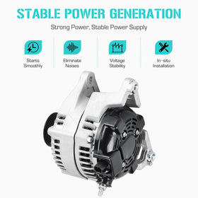 Youxmoto alternator installed in engine bay demonstrating drop-in fit and restored charging capability