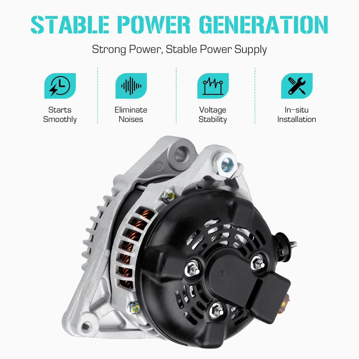 Youxmoto side image of pulley and fan showing correct pulley class and alignment