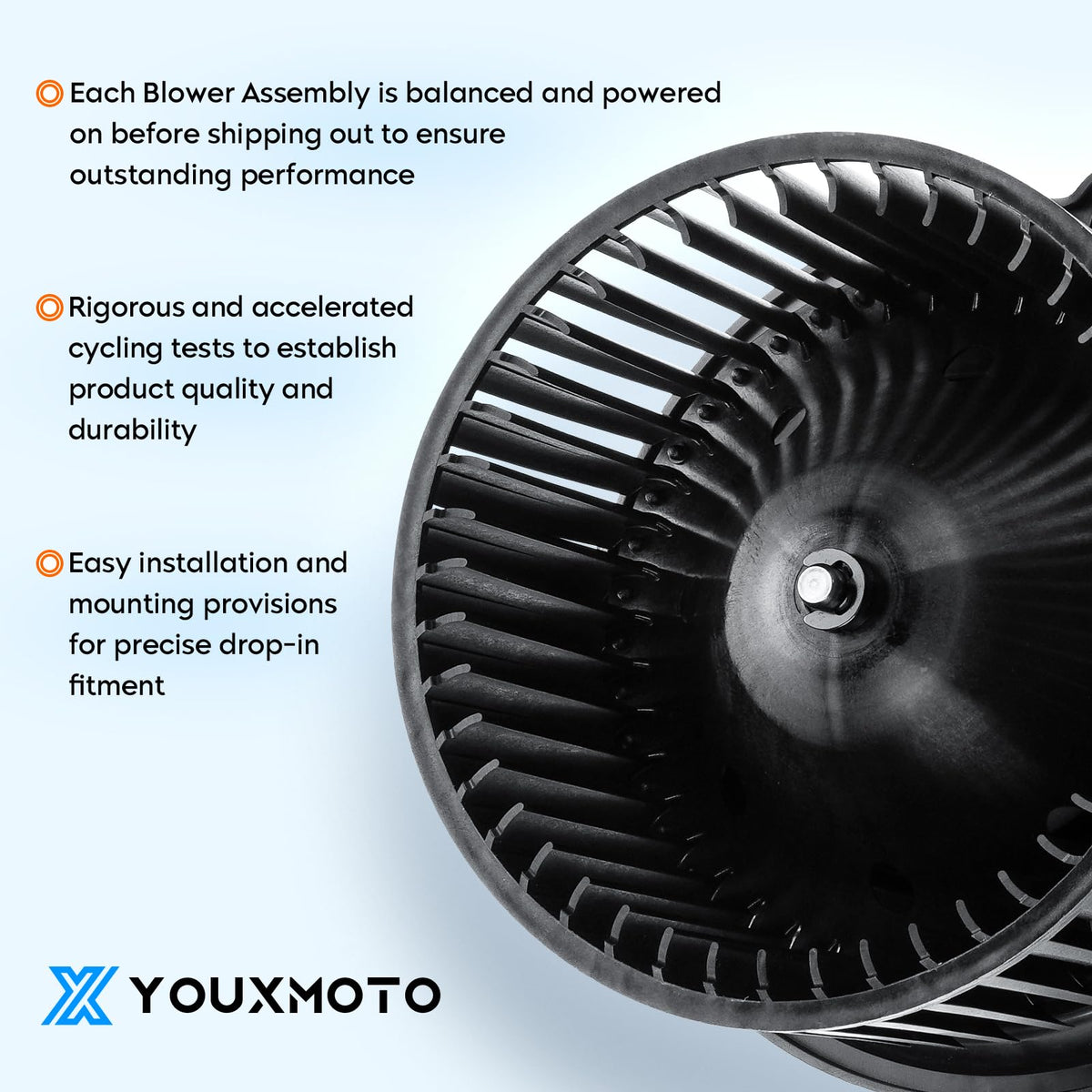 Youxmoto motor electrical connector close-up showing copper-core socket reliability