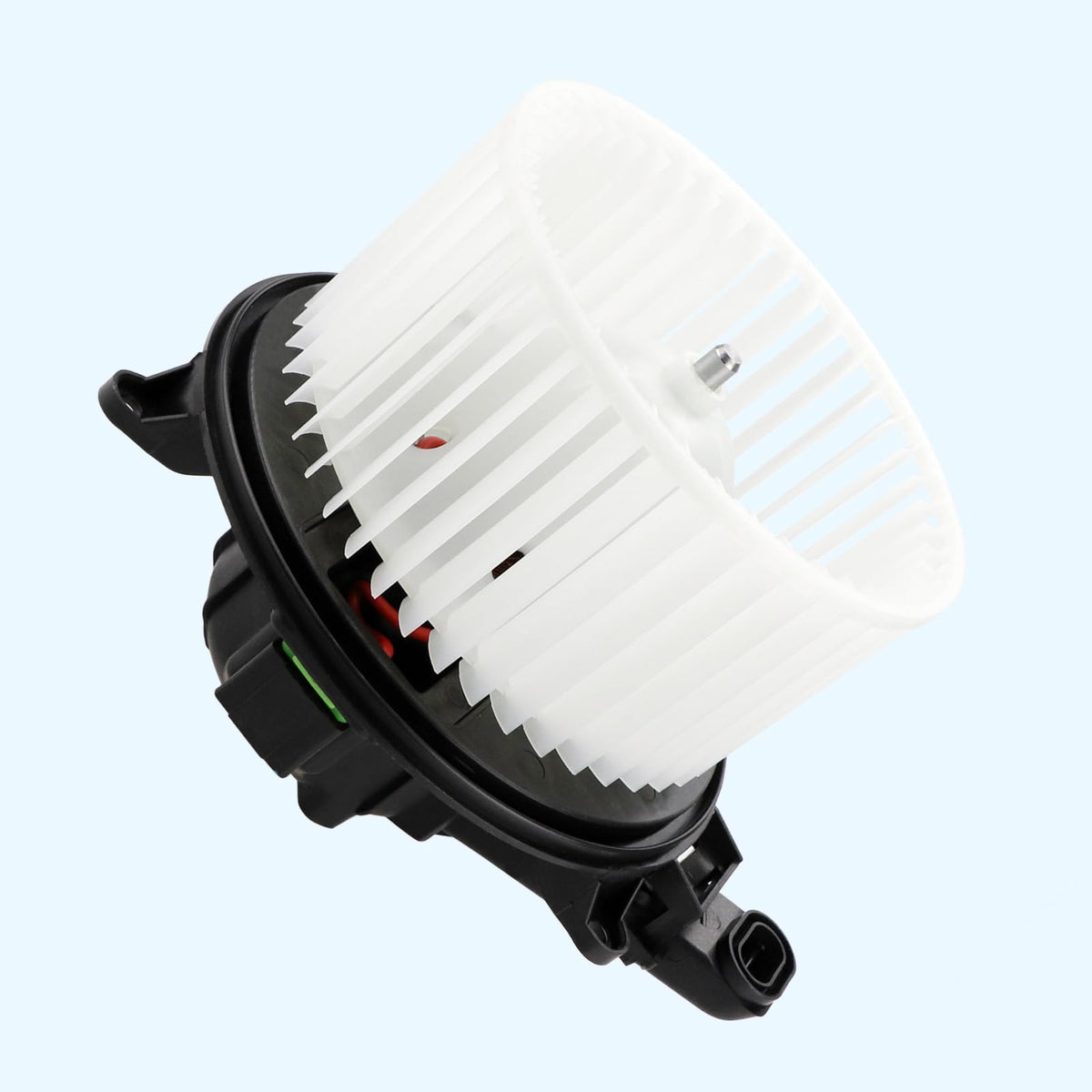 Youxmoto blower motor next to ruler showing correct OEM-fit dimensions