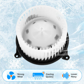 Youxmoto blower installed in vehicle HVAC housing demonstrating correct fitment