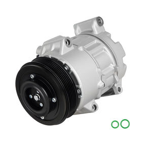 Youxmoto compressor front view showing mounting points and benefit: direct-fit replacement
