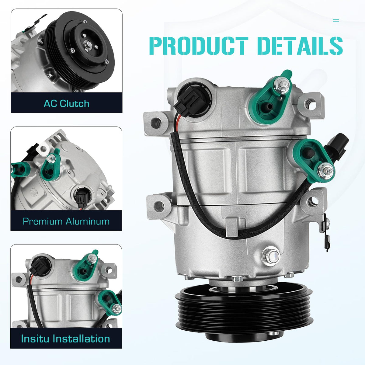 Youxmoto close-up of pulley and clutch detail illustrating quiet efficient operation