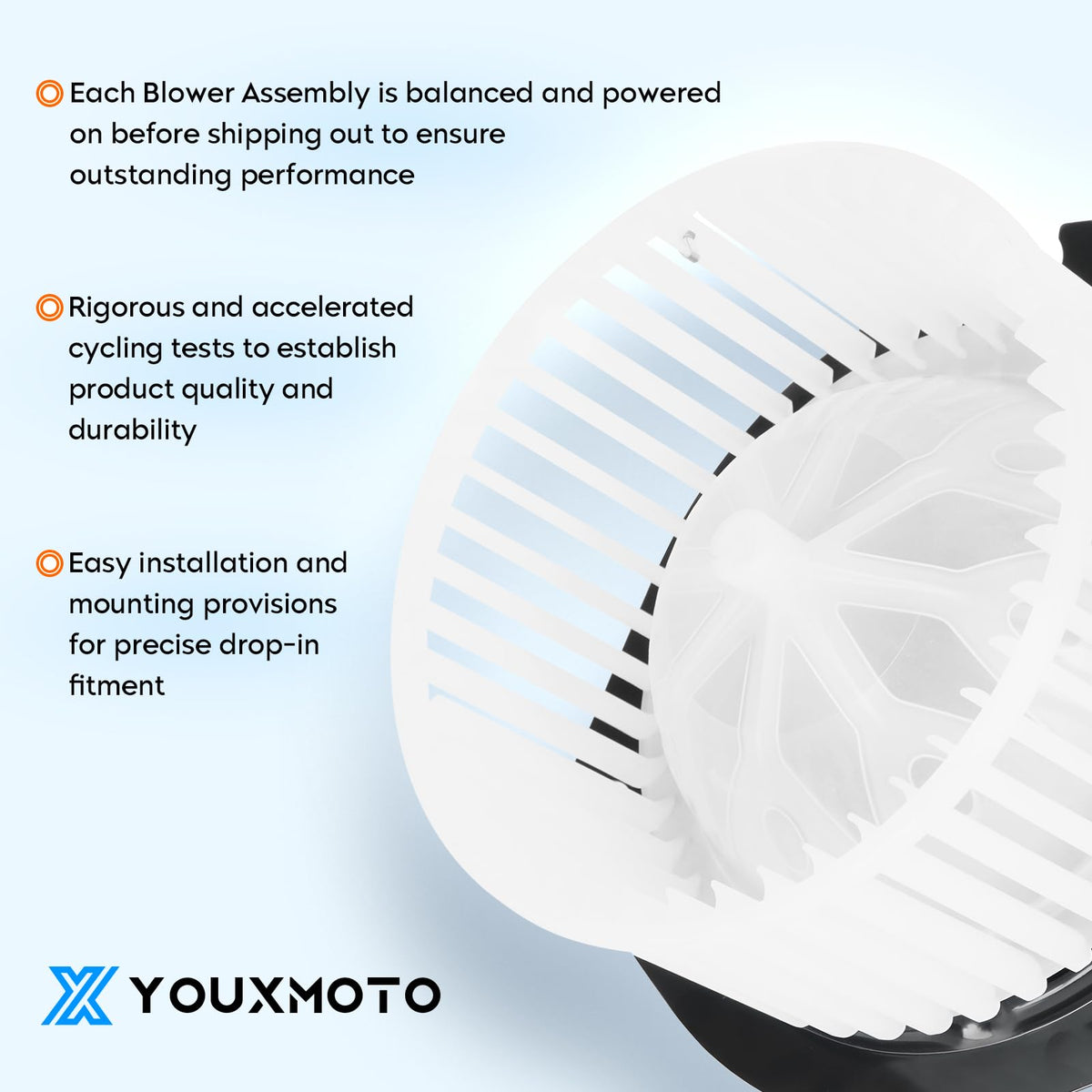Youxmoto electrical connector detail showing copper-core socket improving contact