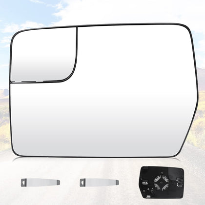 Youxmoto front view of left mirror glass showing clean fit and finish benefit