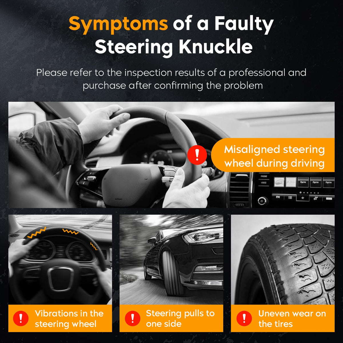 Youxmoto assembly installed on vehicle showing restored steering stability