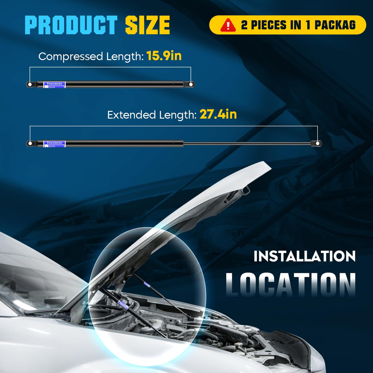 Youxmoto installation tools and parts layout for quick, tool-light replacement