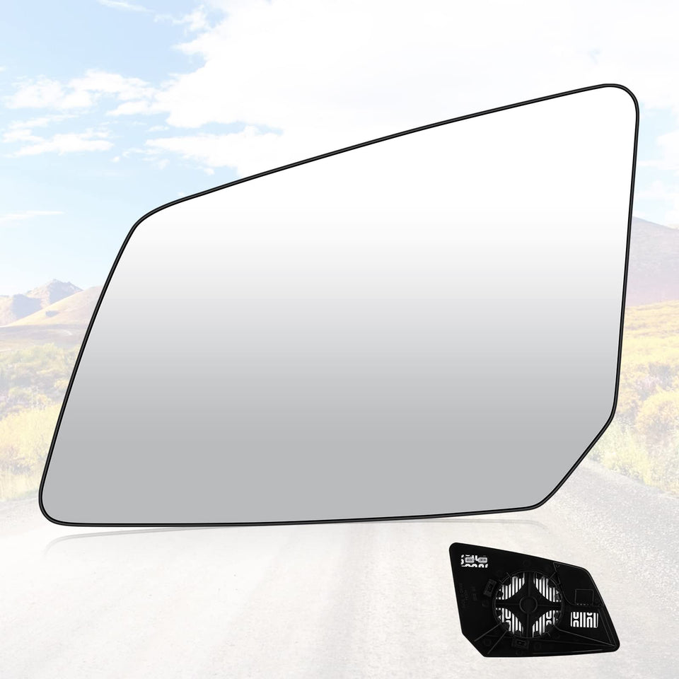 Youxmoto left mirror front view showing clear reflective surface benefit
