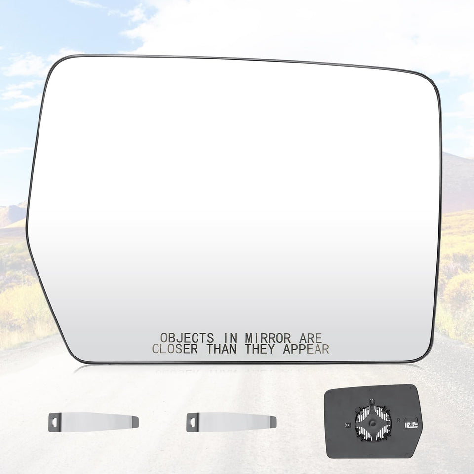 Youxmoto right side mirror front view showing correct shape and fit for fast replacement