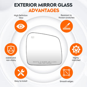 Youxmoto mirror beside hand for scale showing compact size and accurate fitment