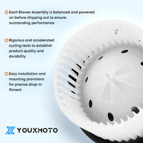 Youxmoto blower next to ruler for size comparison aiding purchase confidence