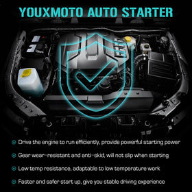 youxmoto starter wiring terminals showing clean connections and secure power