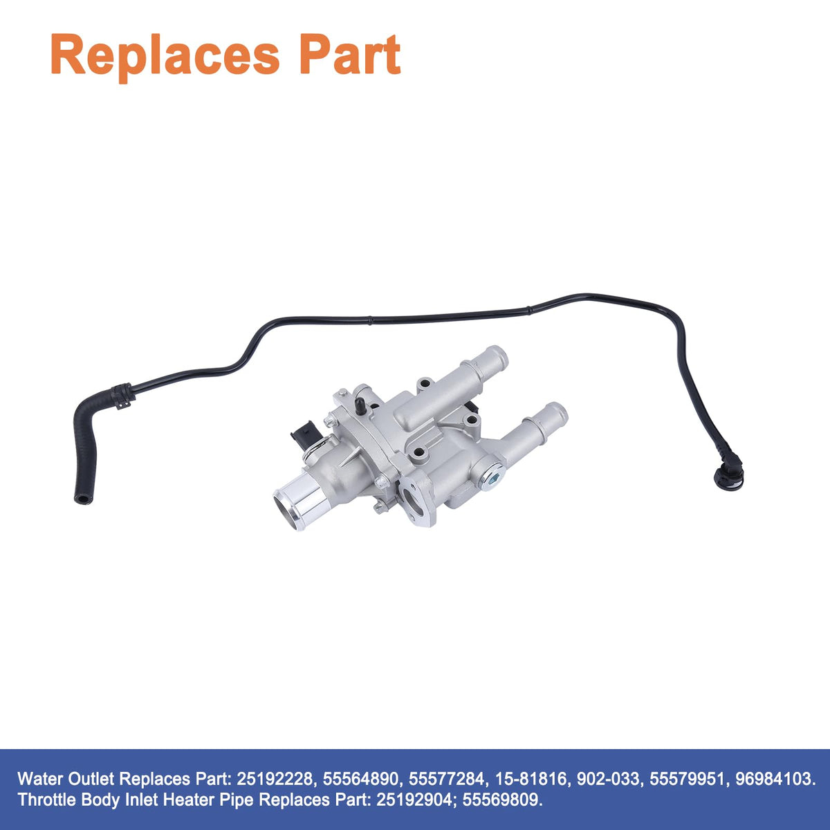 YOUYIEN throttle body inlet heater pipe detail highlighting durable aluminum construction for reliability