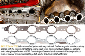 YOVOBS gasket and bolt next to ruler showing accurate OEM dimensions