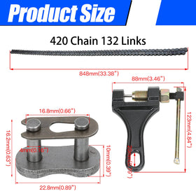 YOXUFA connector links and master link kit displayed for secure joining