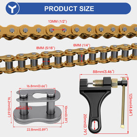YOXUFA master link and thimble ready for secure chain connection