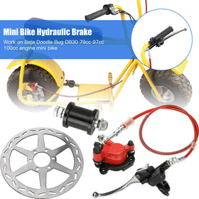 YOXUFA brake lever and hose mounted demonstrating easier lever effort